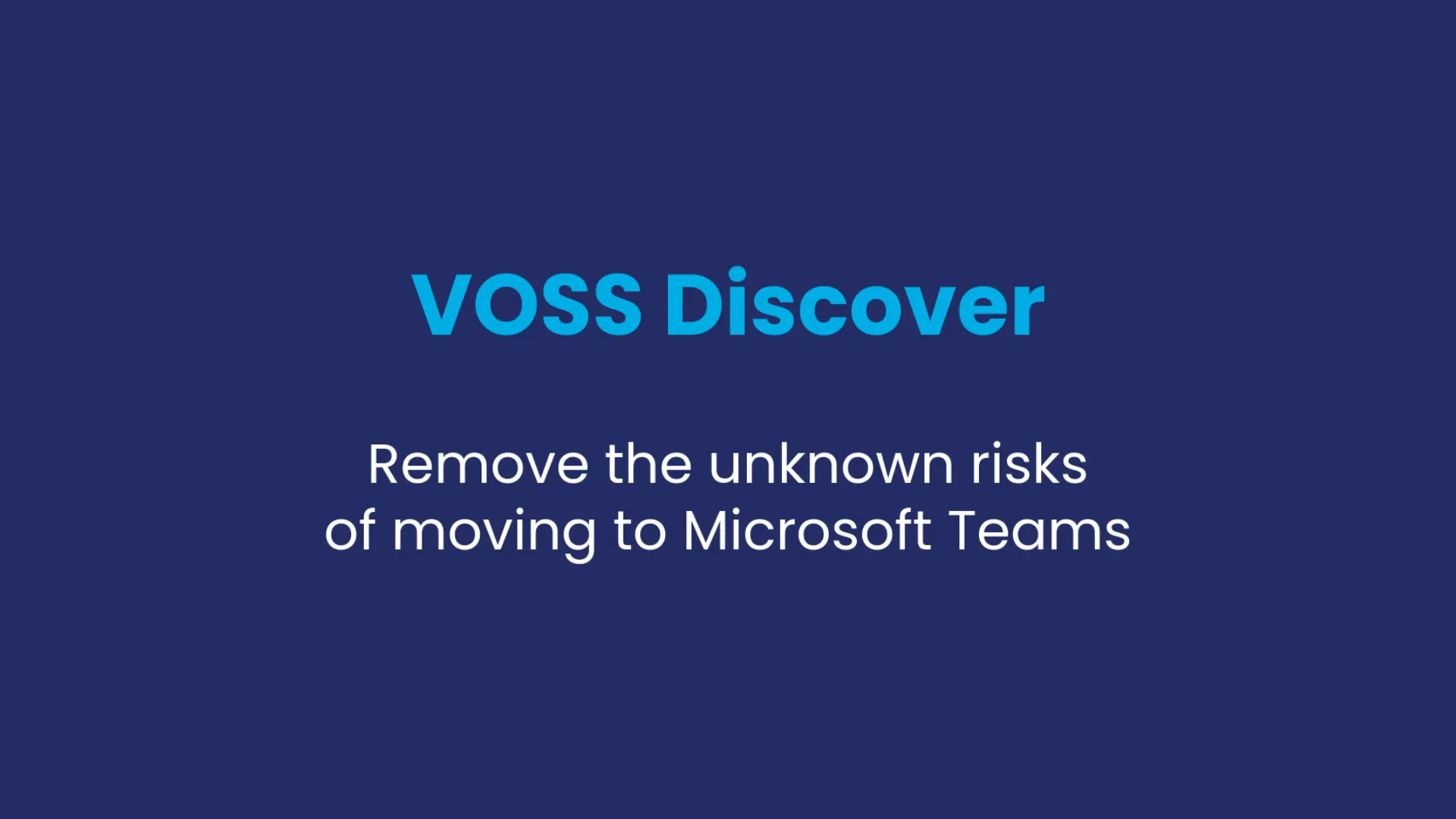 VOSS Discover