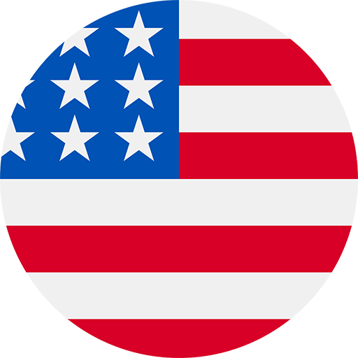 Round USA flag - VOSS Texas office