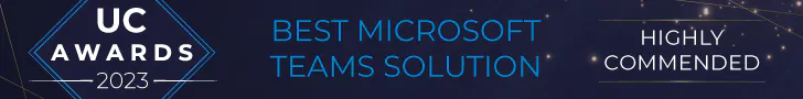 UCA23_HighlyCommended Best Microsoft Teams Solution 2023 UC awards VOSS - Highly Commended Best Microsoft Teams Solution