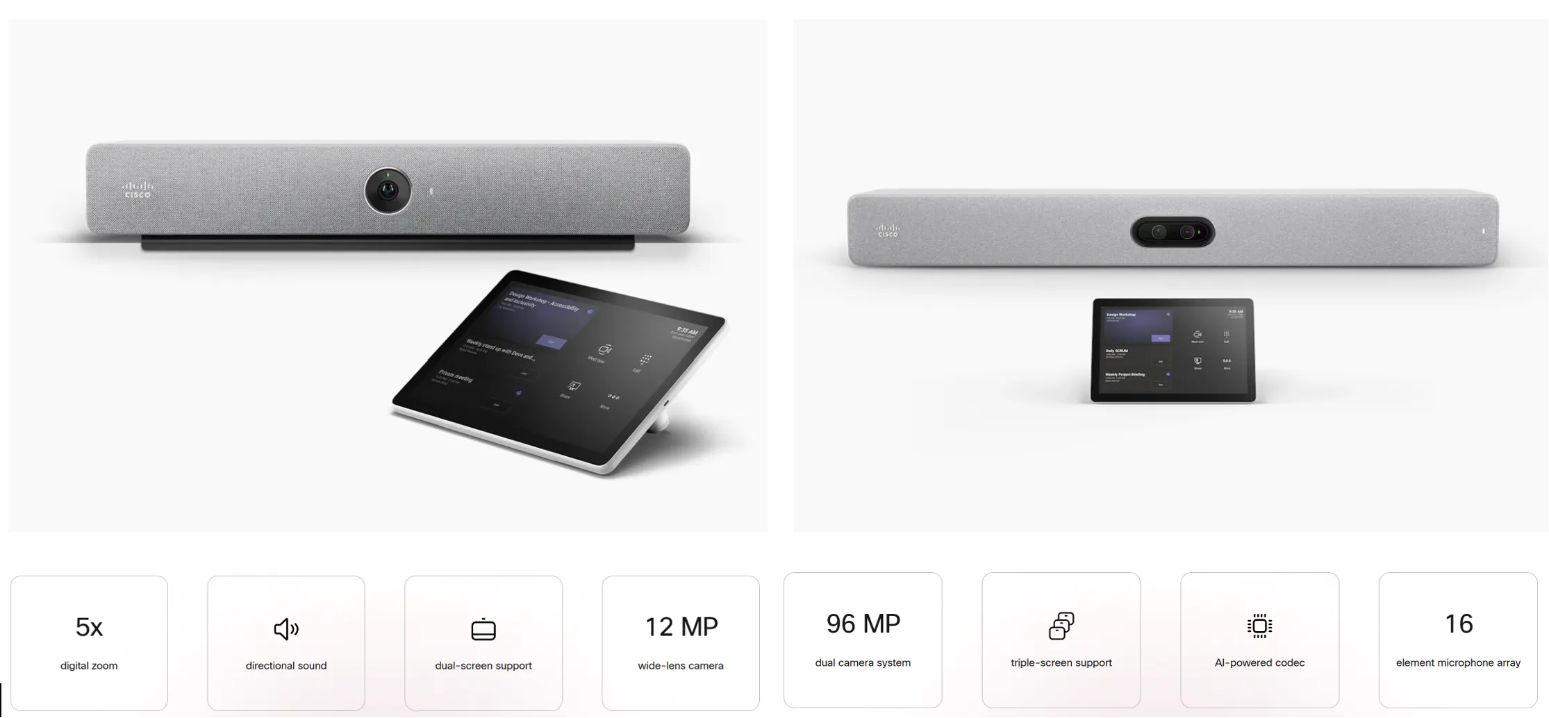 Room Bar (left) and Room Bar Pro (right)