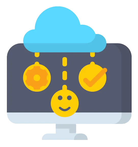 Adoption and training colour icon