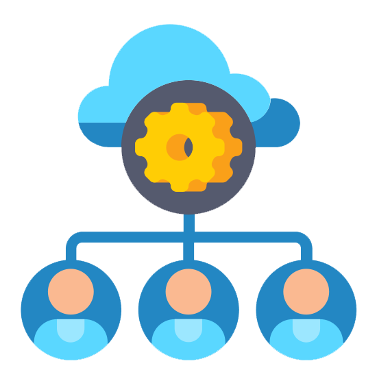 Client engagement colour icon