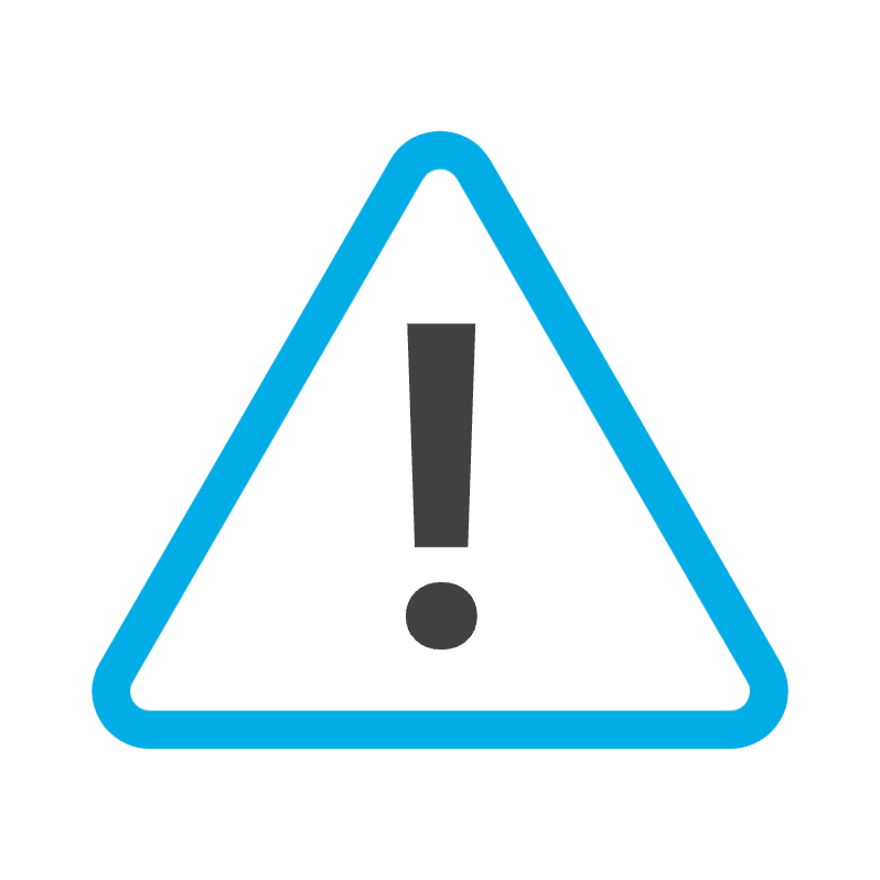warning icon in VOSS brand colours