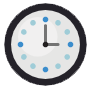 Delayed clock icon