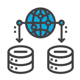 Global distribution and visibility icon