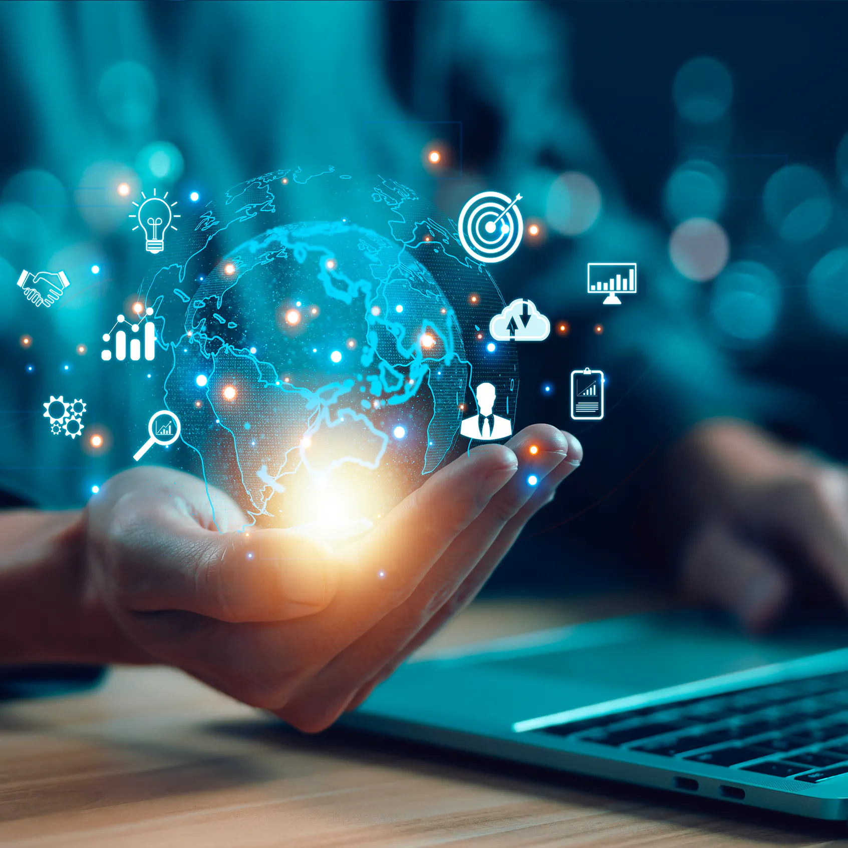 global IT network in one hand