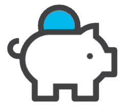 cost savings piggy icon