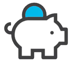 cost savings piggy icon