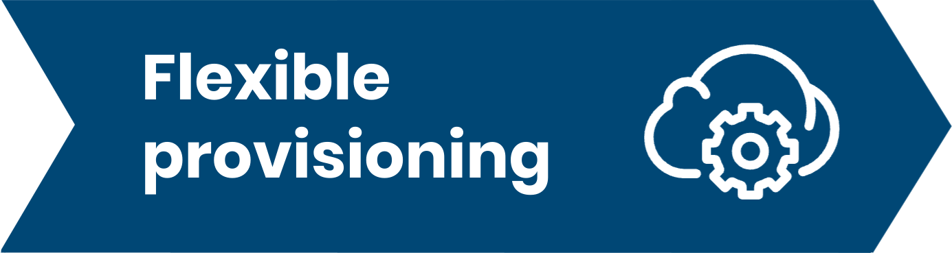 flexible provisioning navy arrow icon