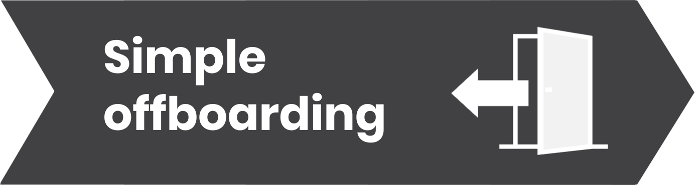 Simple onboarding dark grey arrow icon