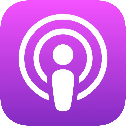 Apple podcast square icon