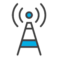 Telecoms, service provider icon